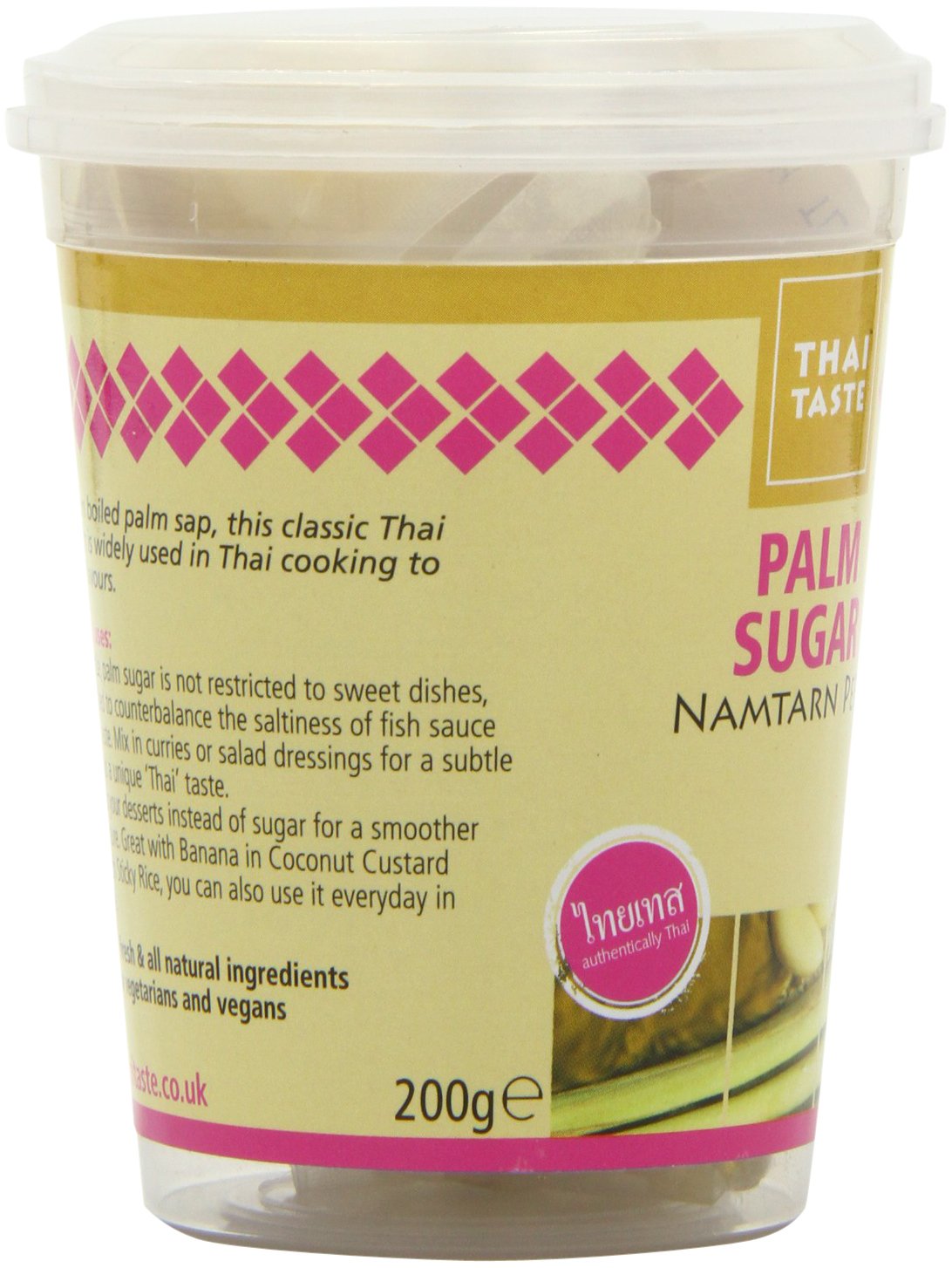 Thai Taste Palm Sugar 200 g (Pack of 3)