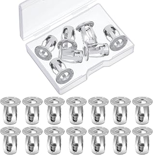 50 Pcs Large Jack Flange Short Nuts 1/4"-20 Petal Nuts Expansion Nuts 1/4"-20 for Hollow Wall Iron Skin Line Use in Thin Soft