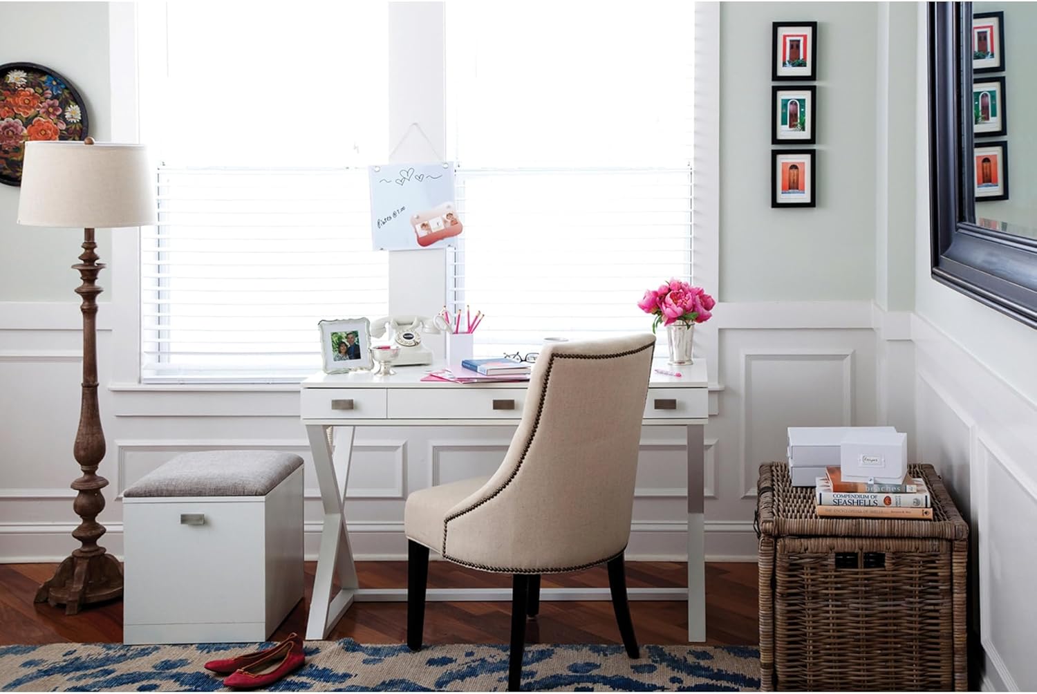 Realspace® Keri 48" W Writing Desk, White