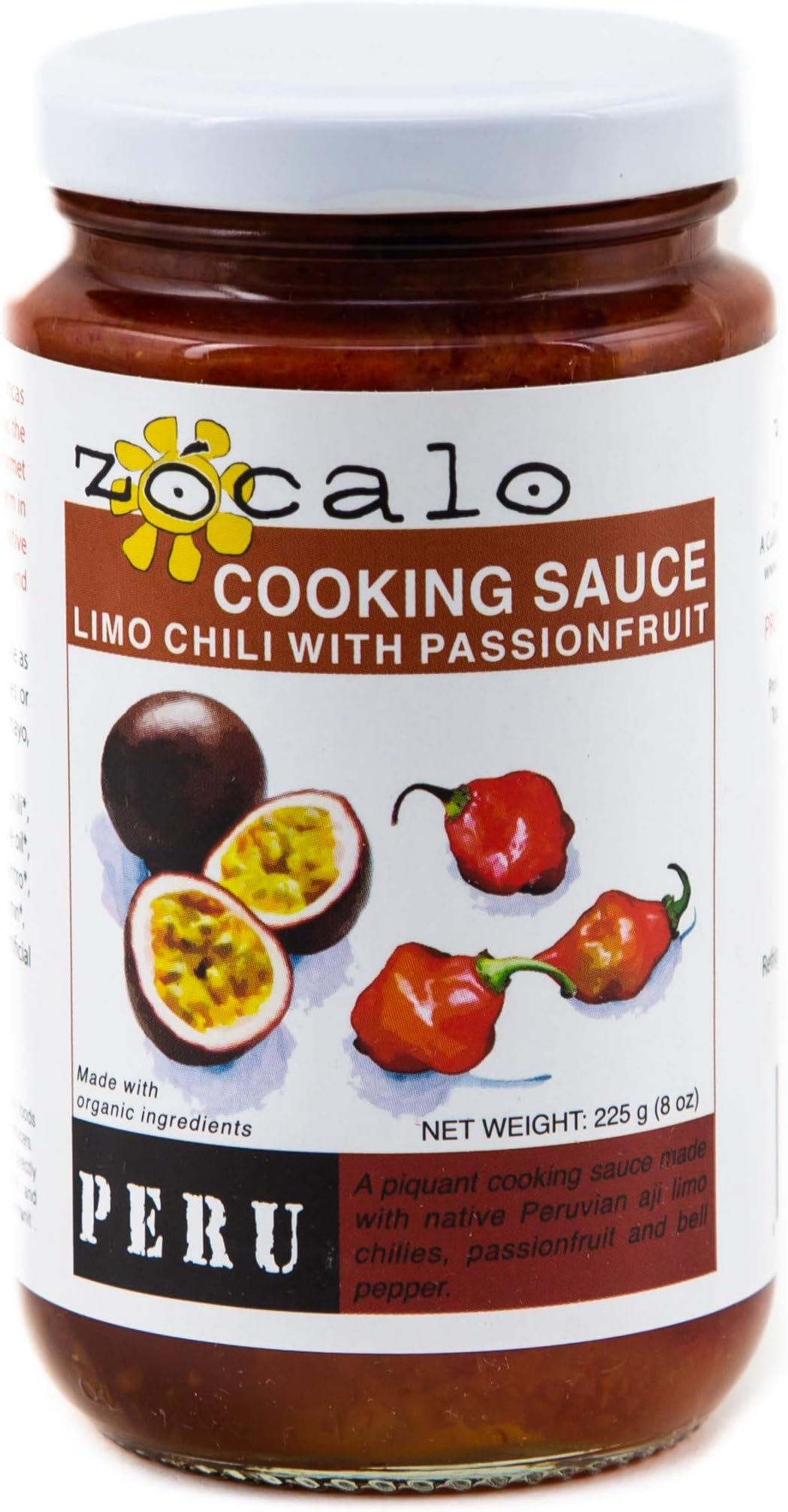 Zócalo Organic Aji Sauce - Limo Chili with Passionfruit (8 ounces)