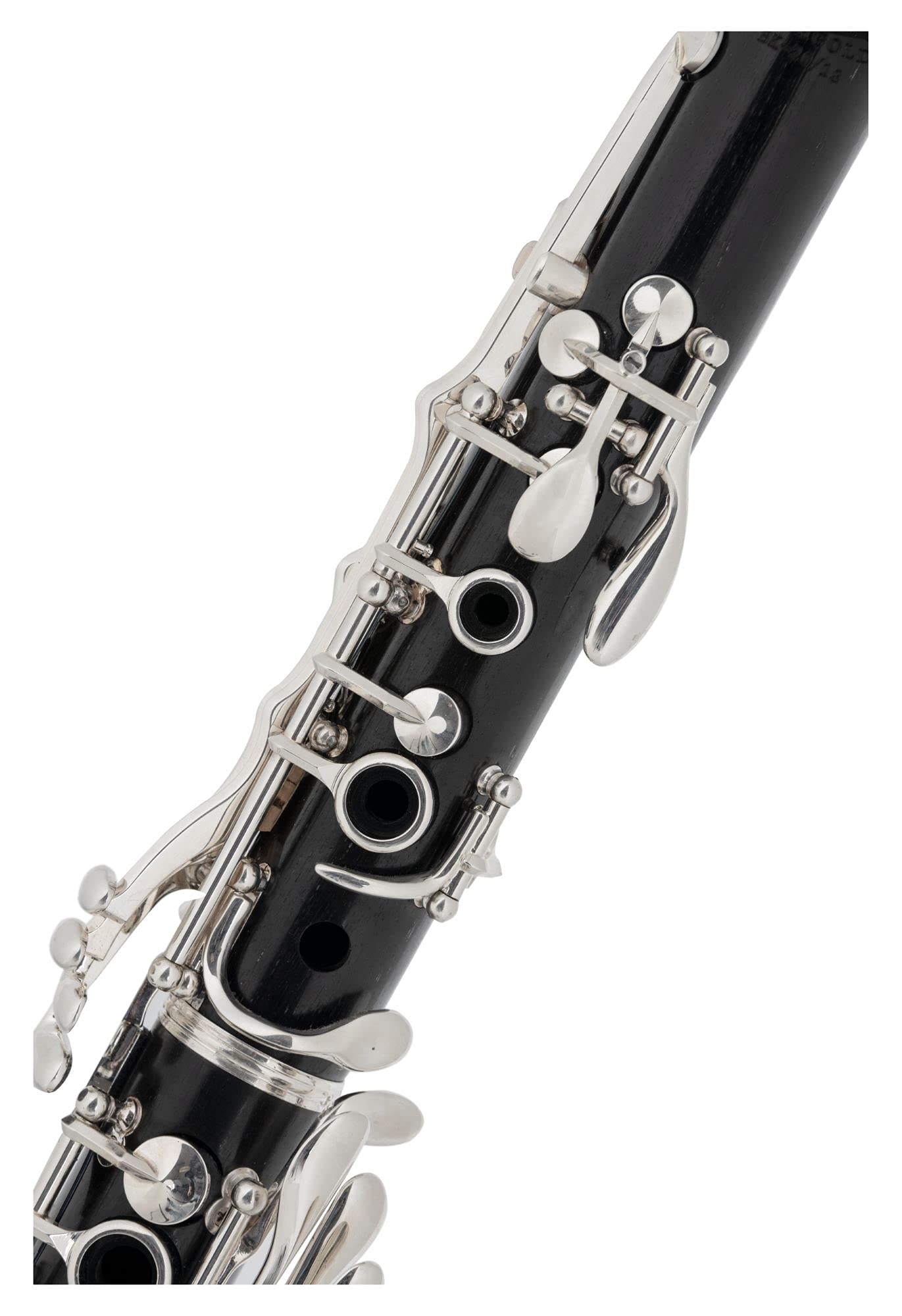 BK-20/18 Clarinetto Bb Böhm, Modello: BK-20/18, 18 chiavi | Diteggiatura francese (sistema Böhm), 6 anelli, Materiale: legno di grenadilla, Meccanica chiavi: alpacca argentata, 1x 66 mm