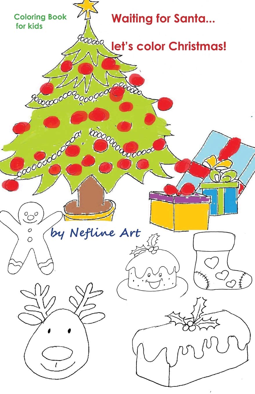 Waiting for Santa...: ...Let's Paint Simple -Lines- Christmas!