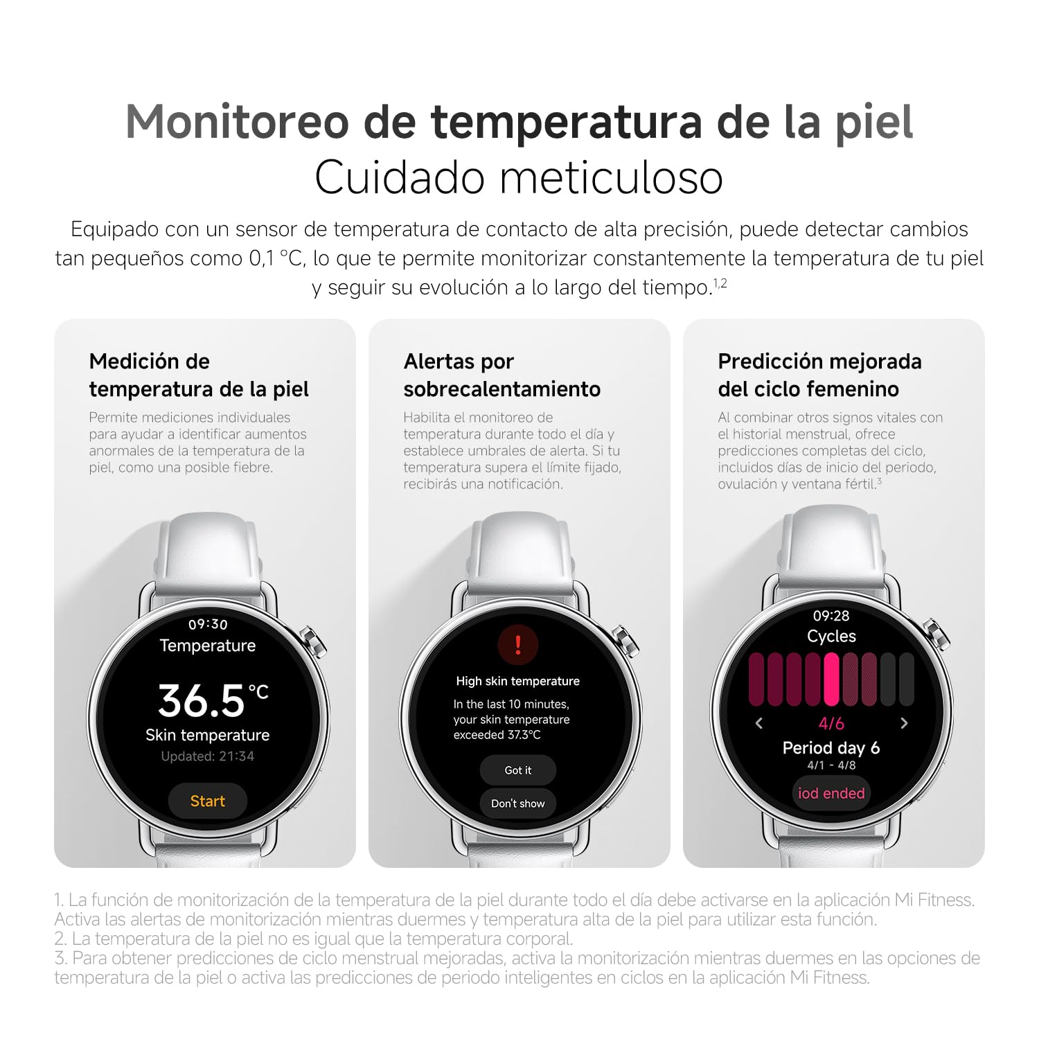 Xiaomi Watch S4 41mm, Smartwatch, Diámetro de 41 mm, Cuerpo Ultraligero de 32g, Pronóstico Menstrual, 150+ Modos Deportivos, Funciones de Seguridad, Xiaomi HyperOS 3, Correa de Goma fluorada (Negro)