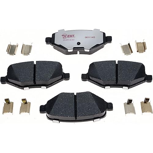 Raybestos Premium Raybestos Element3 EHT™ Replacement Rear Brake Pad Set for Select Ford Edge/Explorer/Flex/Taurus and Lincoln MKS/MKT/MKX Model Years (EHT1377H)