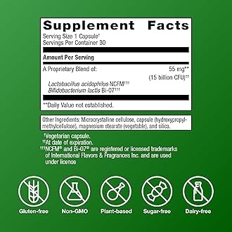 Metagenics UltraFlora Balance Probiotic - Shelf-Stable Daily Gut Health Supplement for Digestive & Immune Support* - Non-GMO & Gluten-Free - 30 Capsules