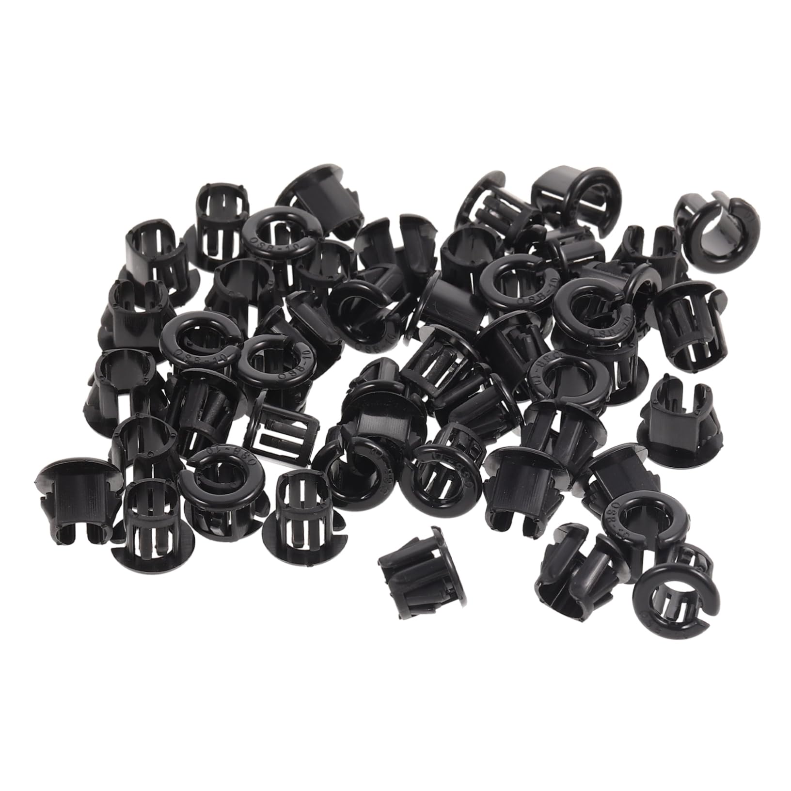 STOBAZA Railway Cable Insulation 50pcs Cable Snap Bushing Grommet Kit Round Snap Panel Locking Hole Plug