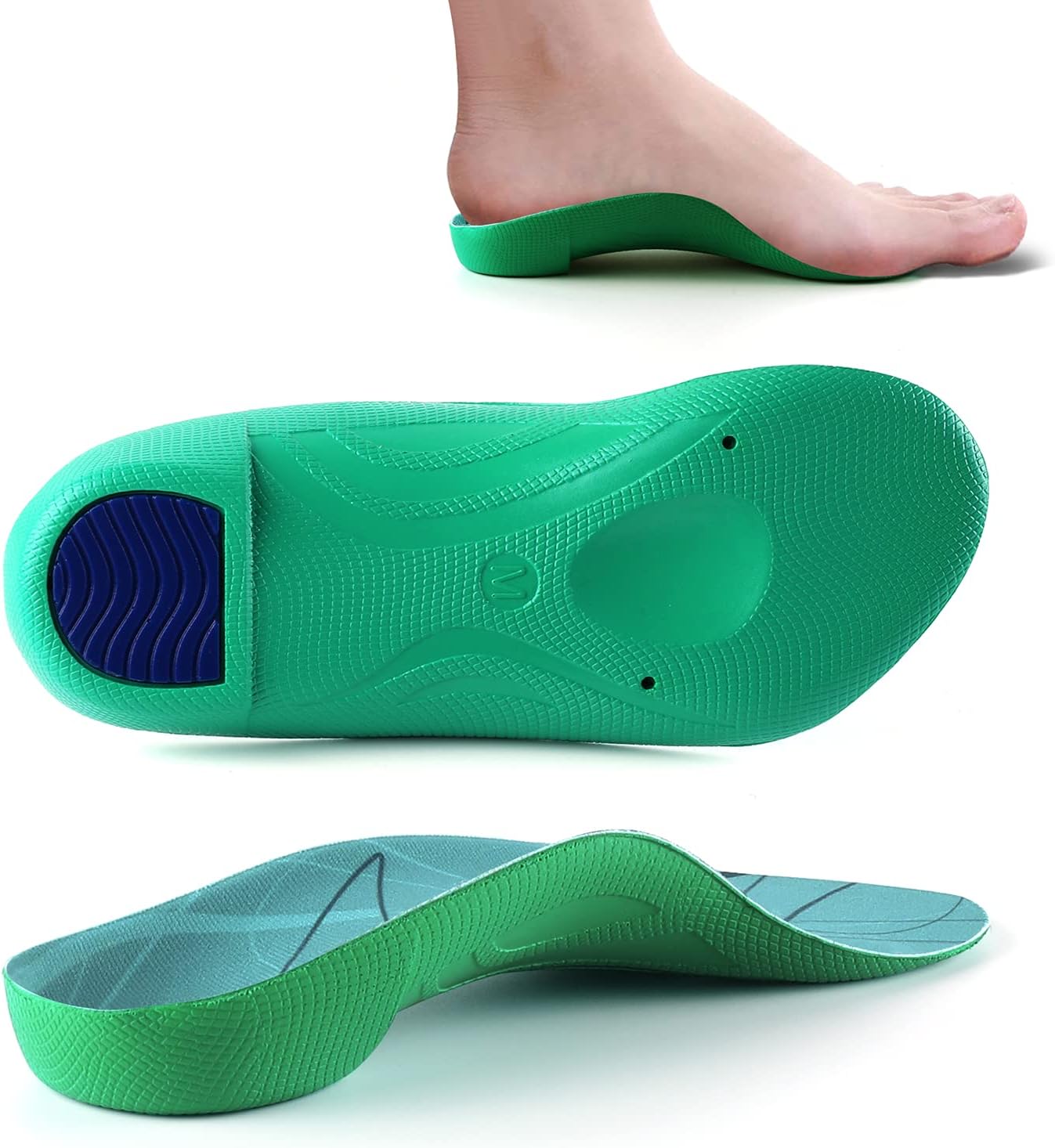Walkomfy Heel Pain Relief Orthotics 3/4 Length, Plantar