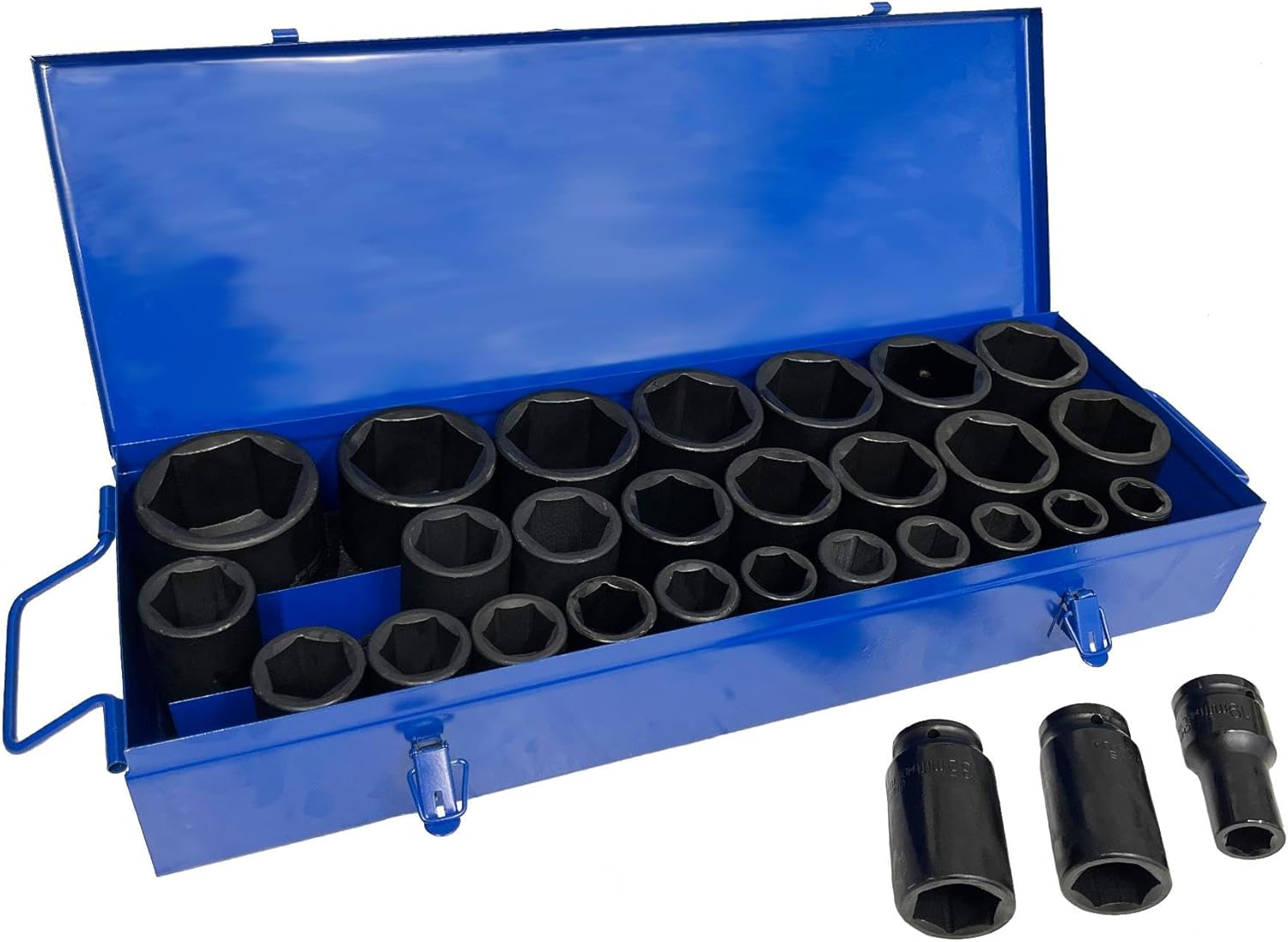 3/4in Drive Deep Metric Impact Impacted Socket Set 6 Sided 19mm – 65mm 29pc
