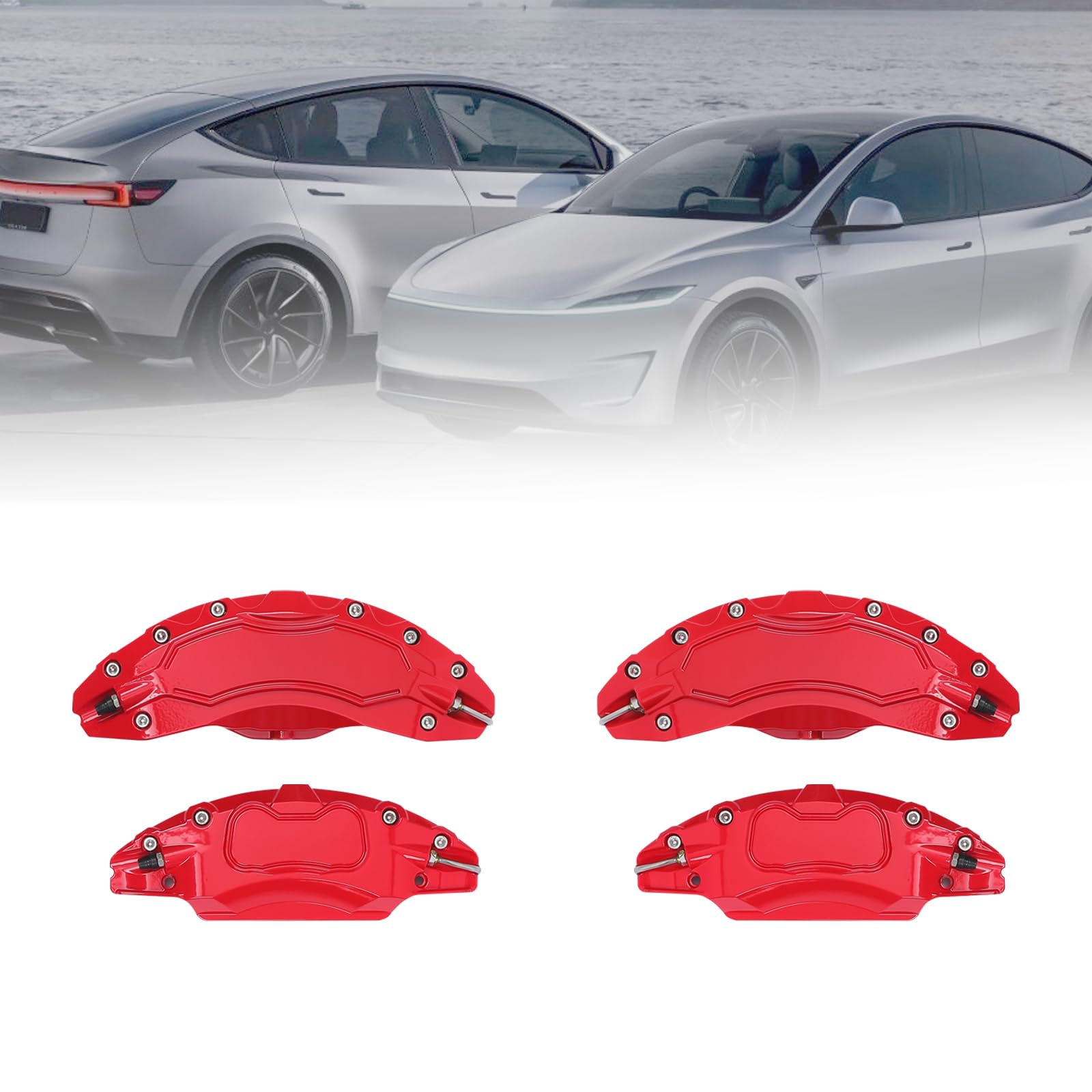 Amazon.com: Qingchijun For Tesla Model Y Juniper Accessories Red
