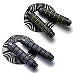 BOOMIBOO Jump Rope, Adjustable Jump Ropes,Skipping Rope Tangle-Free Rapid Speed with Ball Bearings for Women Men Kids,Exercise & Slim Body Jumprope at Home School Gym