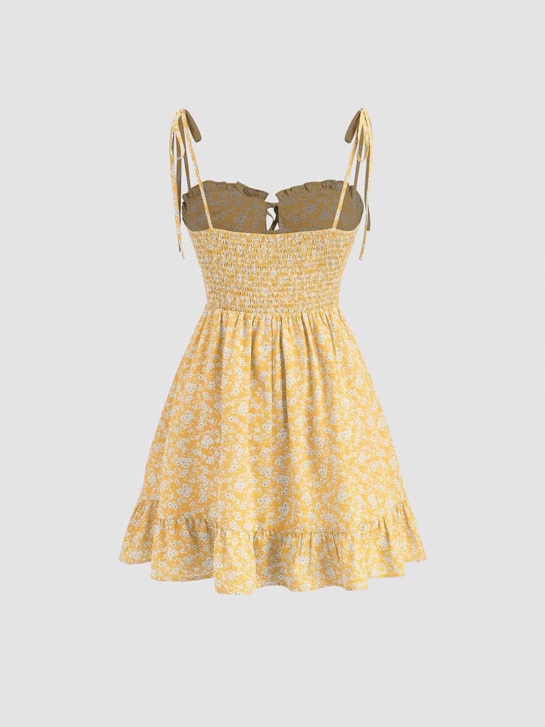 CIDER Womens Summer Dresses Floral Spaghetti Strap Cute Vacation Sundress Dress Boho Casual Outfits - Image 4