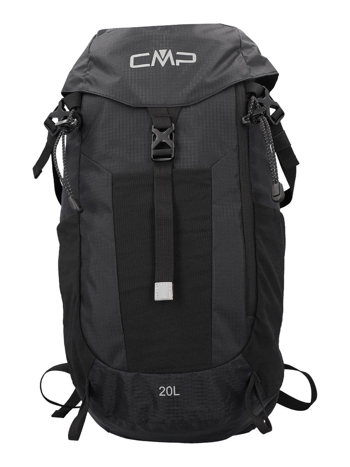 CMP Zaino Tind 20L con schienale in rete, parapioggia e scomparti intelligenti. Ideale per trekking, escursionismo e attività all'aria aperta.