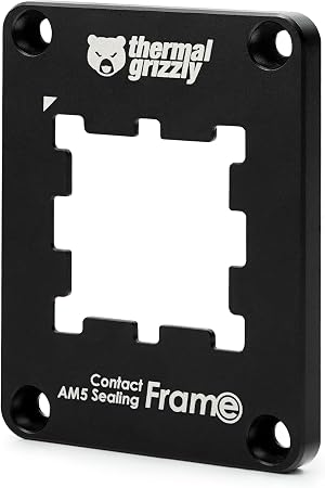 Thermal Grizzly AM5 Contact & Sealing Frame – Voor AMD AM5 Processors – Verbetert Koeling En Beschermt Socket