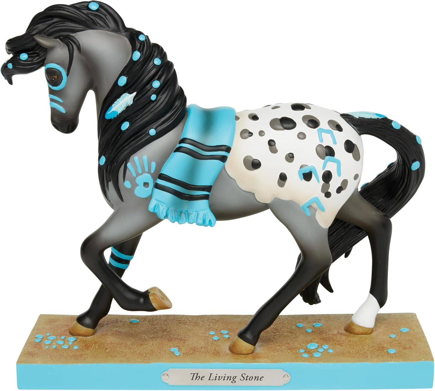 Enesco The Trail of Painted Ponies The Living Stone Horse Figurine, 7.4 Inch, Multicolor