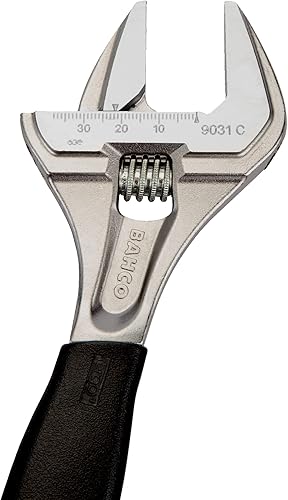 Miniatura 11 de Bahco BAH9031RUS Ergo Llave ajustable de boca grande con mango de goma, 8 pulgadas, acabado de fosfato negro