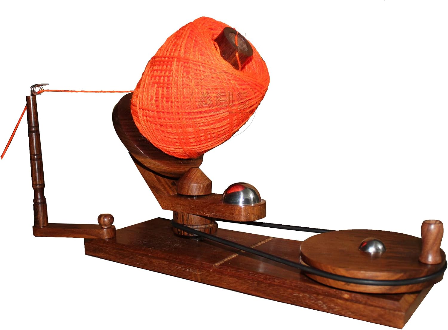Wooden Yarn Winder and Swift Hand Operated - Large Size Ideal for Heavy Duty, Rosewood Table Top (Winder & Table Top- Rosewood)
