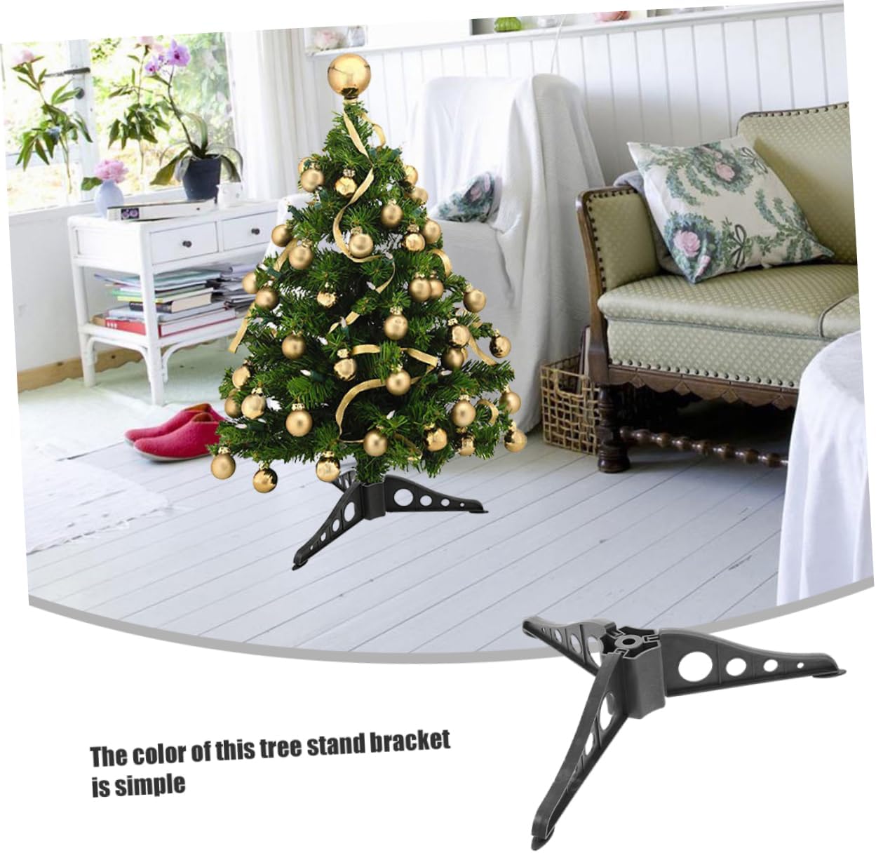 10pcs Christmas Tree Stand Bracket Stable Support Base for Artificial Xmas Trees Easy Assembly Christmas Decoration Holder Material for Holiday Use