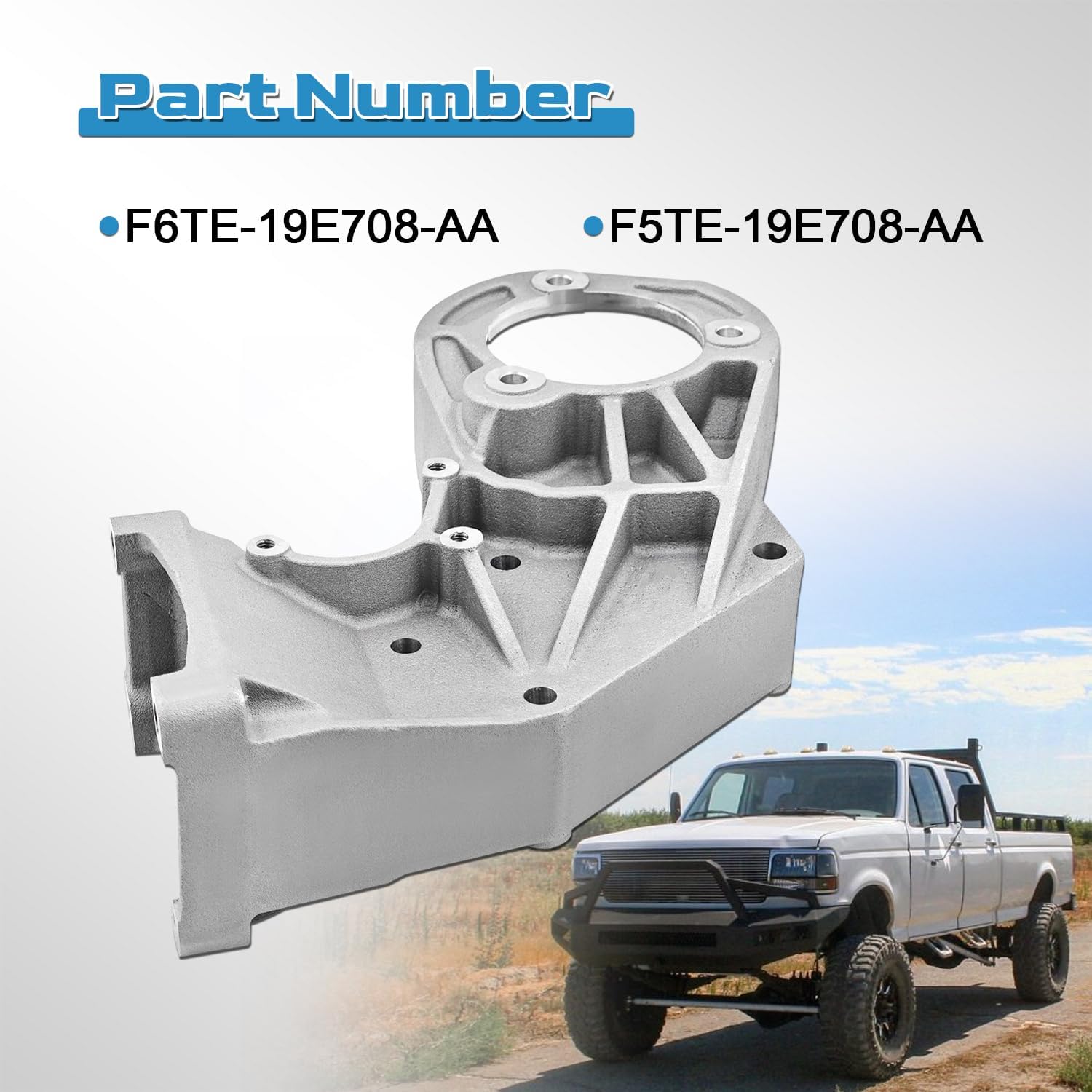 F6TE-19E708-AA Power Steering Bracket Compatible with Ford F250 F350 F-59 7.3L Diesel V8 1995-1997 Replace F5TE-19E708-AA