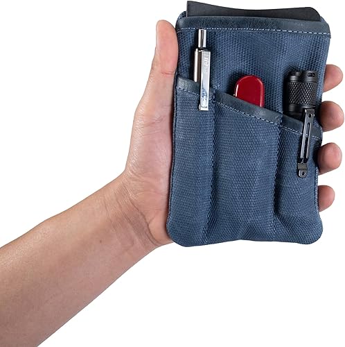 Miniatura 5 de Hide & Drink, Bolsa de bolsillo multiherramienta, bolsa compacta multiusos con cremallera, mini estuche de herramientas de camping, lona encerada,