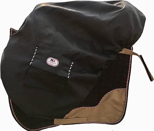 Miniatura 9 de Majestic Ally Cubierta de sillín de nailon impermeable con forro polar para montar en inglés, varios colores (negro)