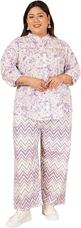 Indietoga Women’s Printed Cotton Casual Tunic and Trouser Co Ord Set for Women (XL to Plus Size 7XL) Price In India