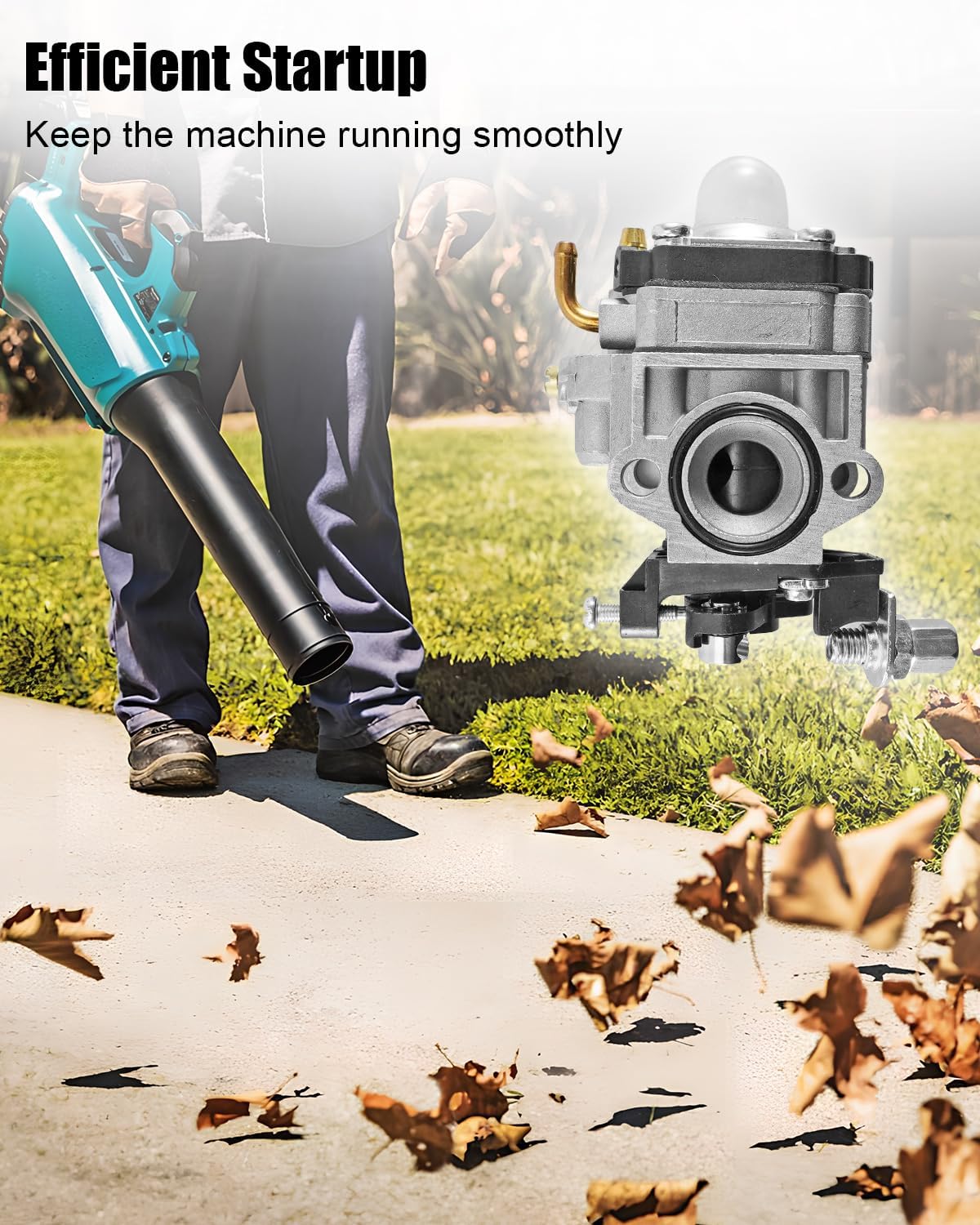 Carburetor Fit for EB5300 EB5300TH EB5300WH MG5300.4 Leaf Blower, Carb Replace 161517-9