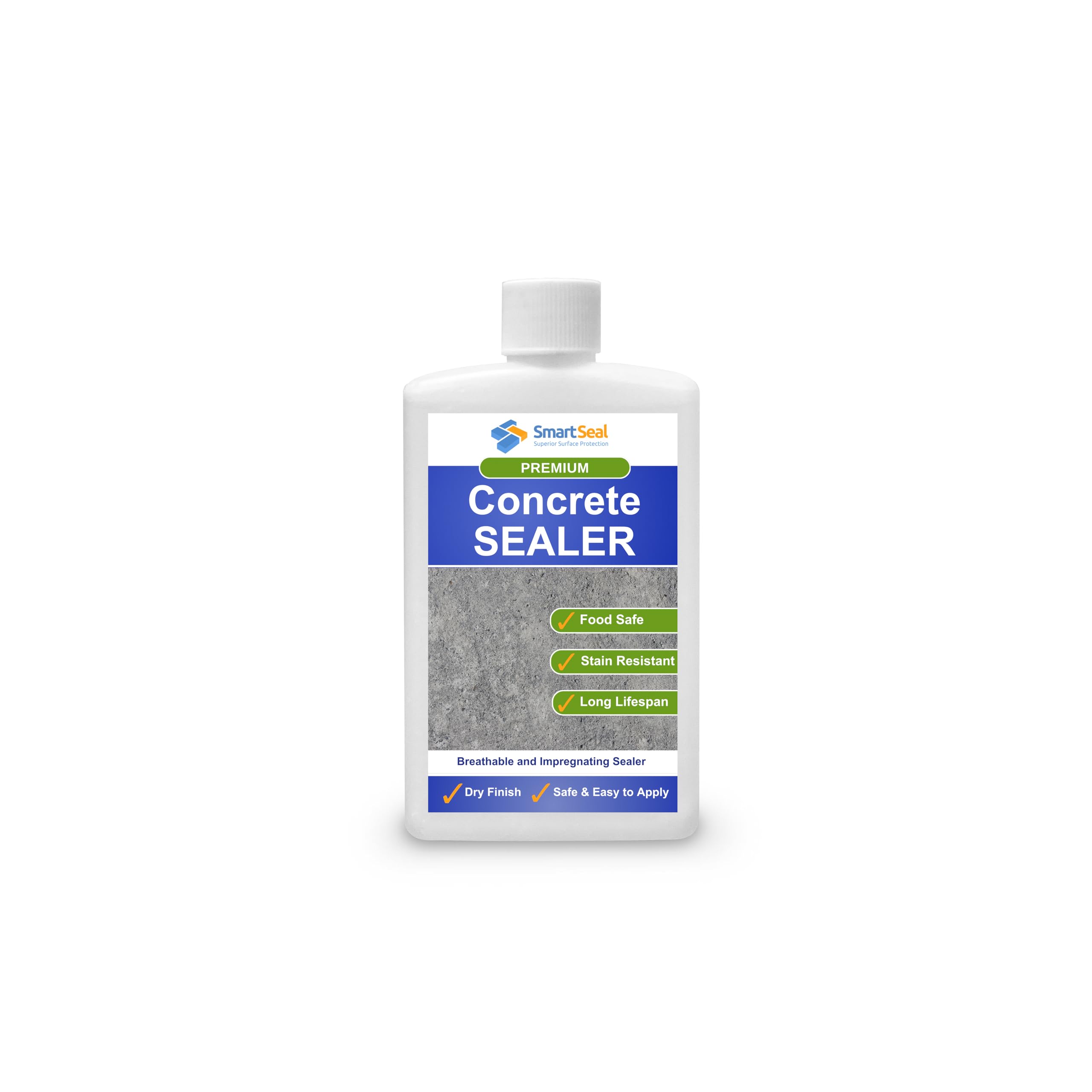 Smartseal Premium Concrete Sealer - Easy to Apply Concrete Sealer - High Protection Concrete Sealant, Oil and Water Repellent, Food Safe. Suitable For All Concrete Surfaces- 100 ml Sample