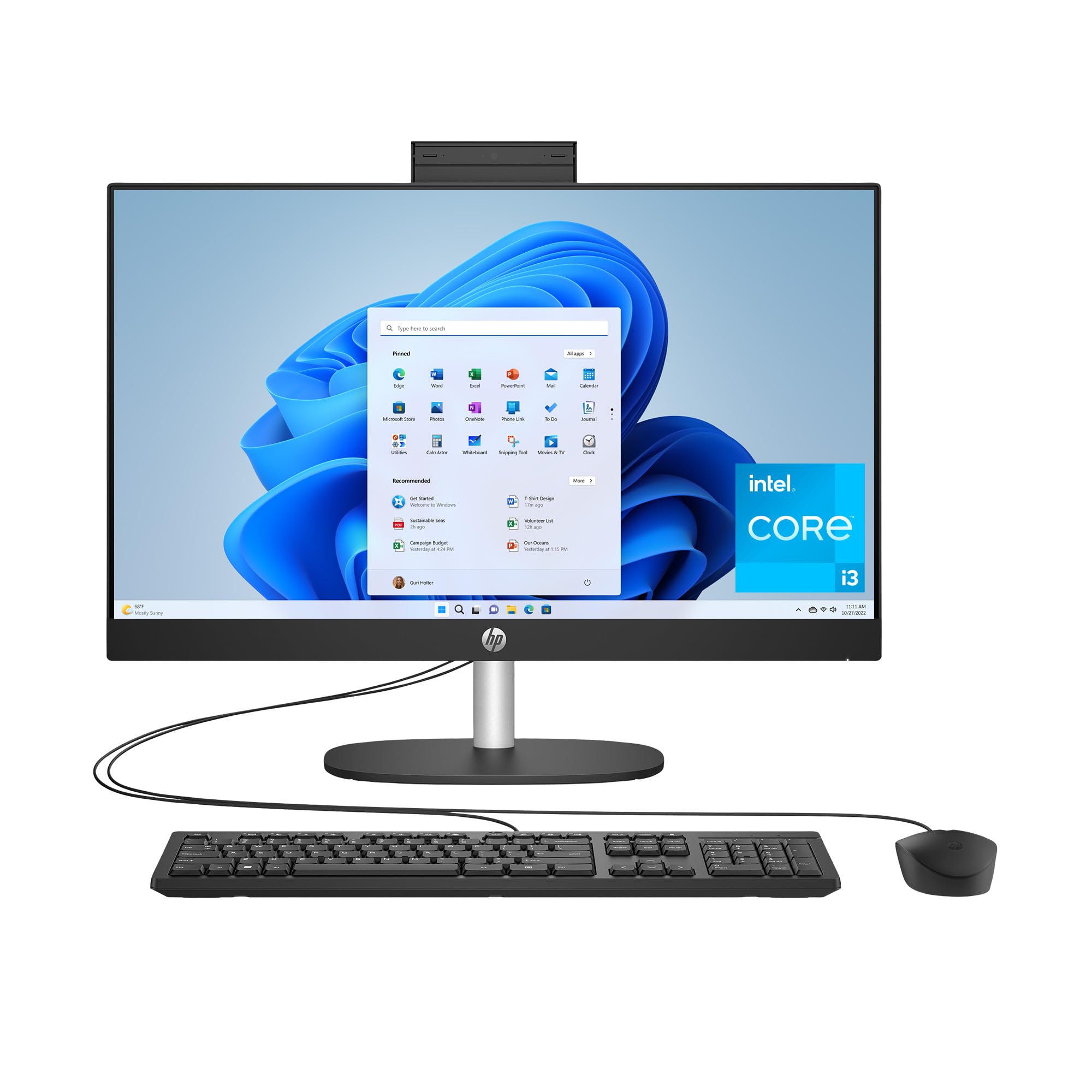 Amazon.com: HP 23.8 inch All-in-One Desktop PC, FHD Display, Intel