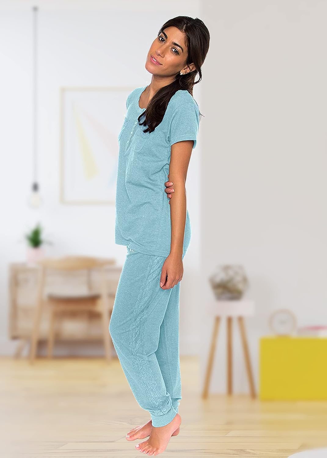 U.S. Polo Assn. Women's Tee, Long Pajama Pants Set Valentines Gifts for Her - Image 5