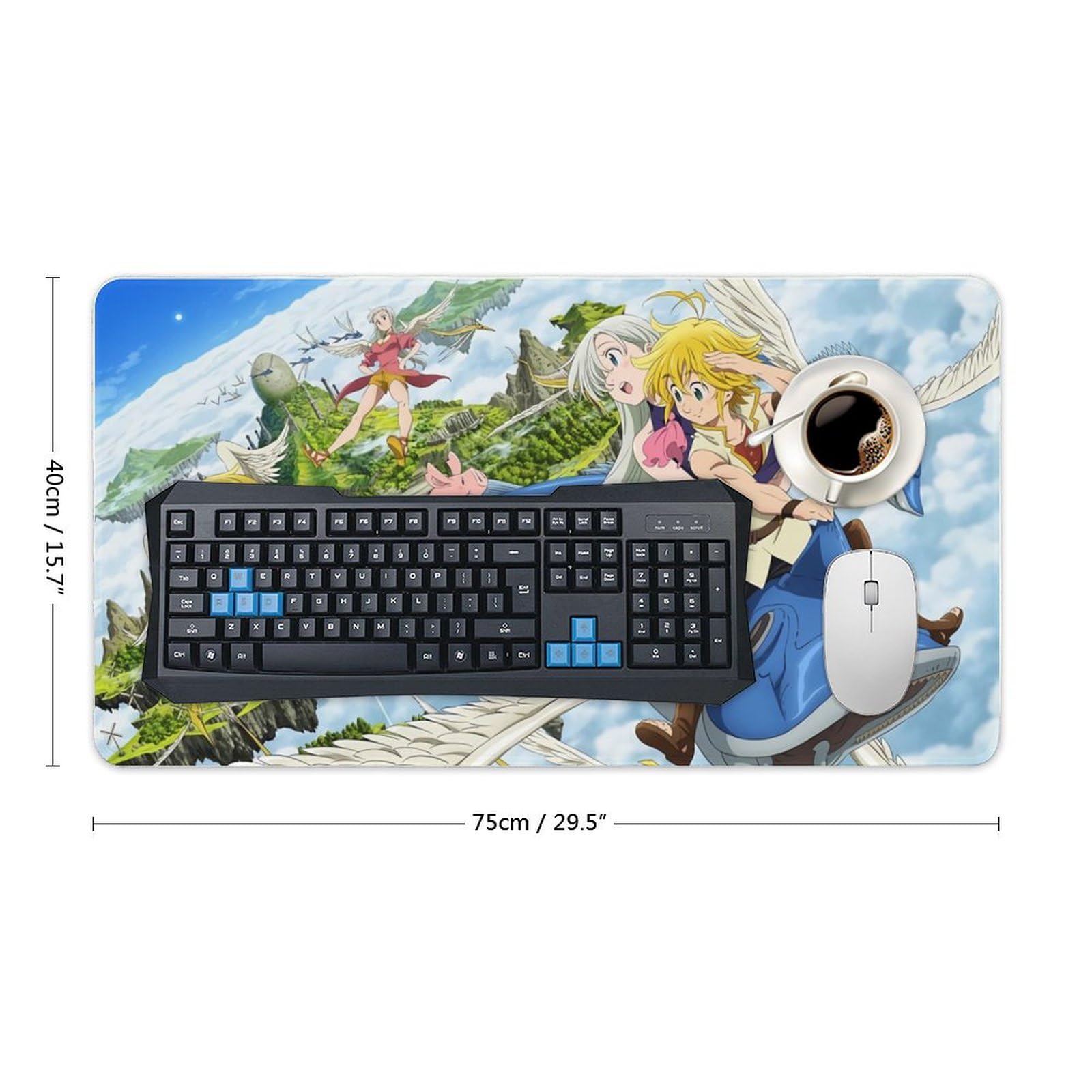 Amazon.co.jp: マウスパッド ゲーミング 大型 七つの大罪 メリオダス