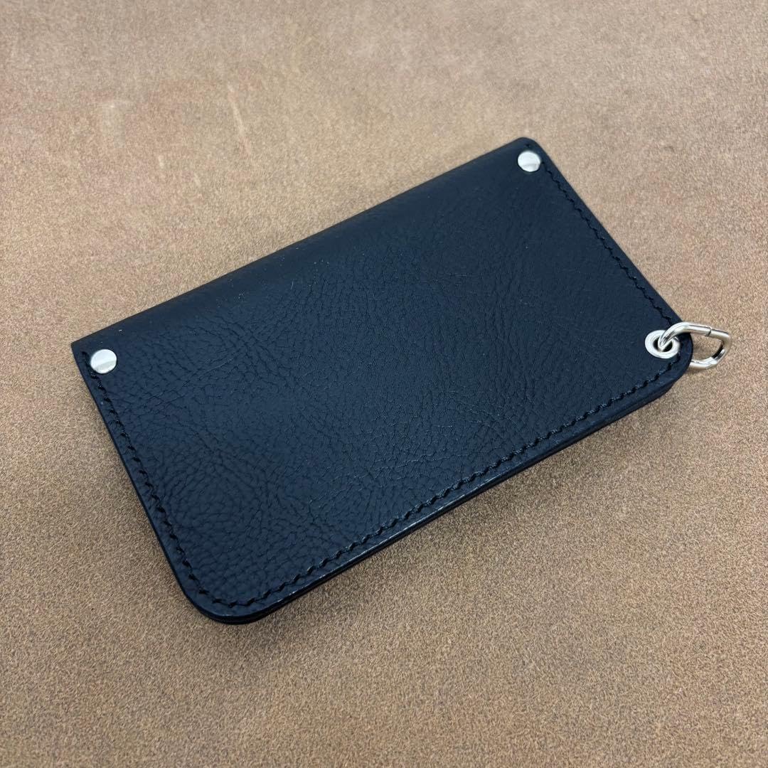 トラッカーウォレット　ミドル　黒　2層　薄型　イタリアレザー　Virgilio Amazon.co.jp: 【ノーブランド品】トラッカーウォレット ミドル 黒 2層