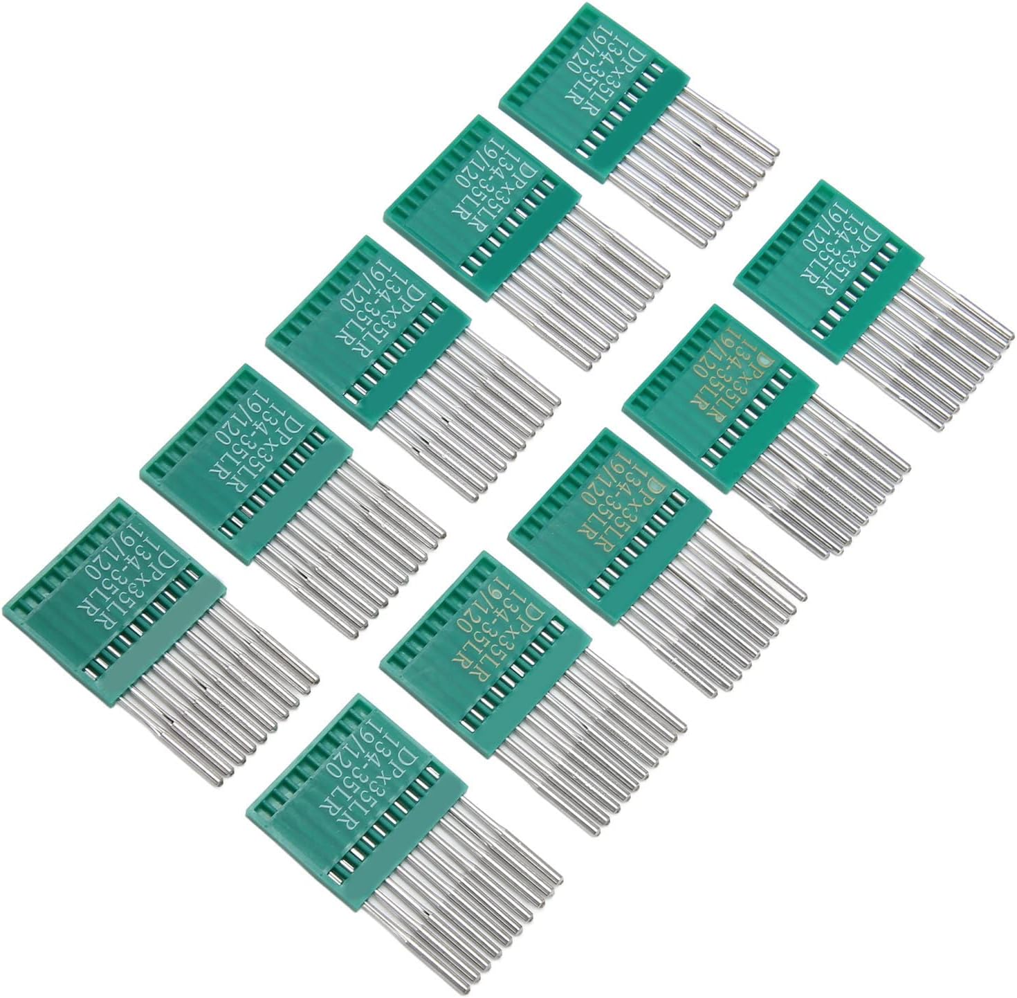 100 Pieces Sewing Machine Needles, 120/19 DIY Leather Sewing Machine Needles Steel High Hardness Sewing Machine Needles Universal Heavy Duty Sewing Machine Needles