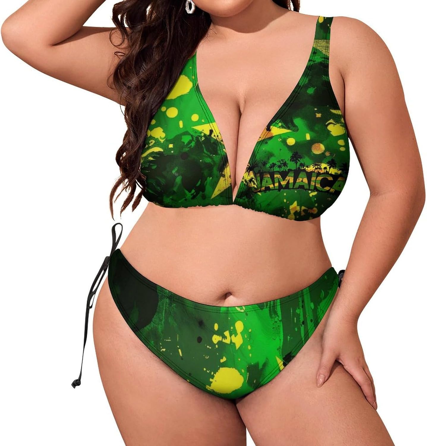 Trinidad and Tobago Flag Women's Plus Size 2024 Swimsuit Suit Triangle Bathing Swimsuit Beach Party