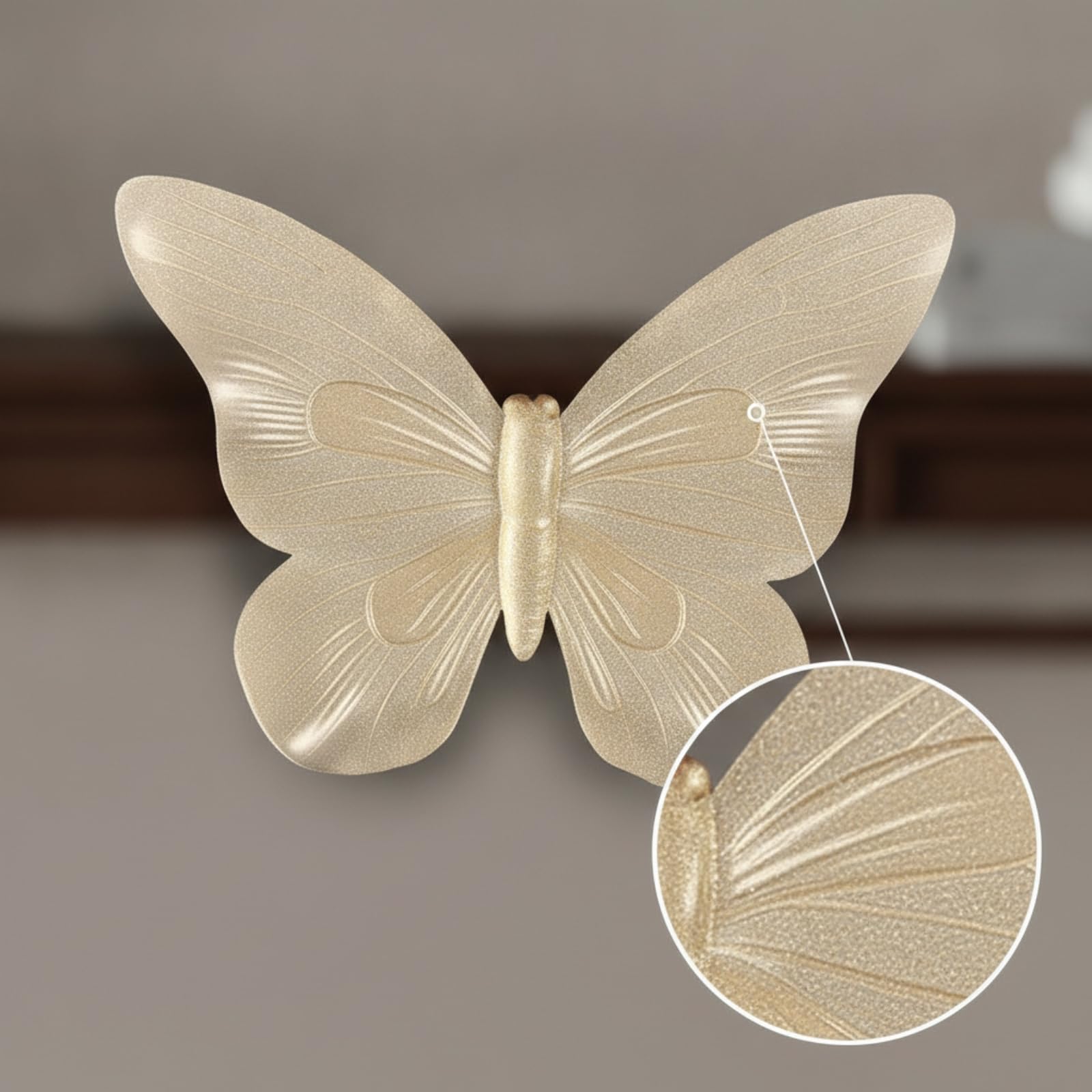 rockible Decorazioni da Parete a Tridimensionali alle Decorative Moderno Decorazione per Soggiorno, Butterfly Perch Se F