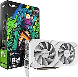GPU NVIDIA GEFORCE RTX 3050 8GB GDDR6 128BIT BRANCO PROJETO EDGE - PVRTX30508WTPE