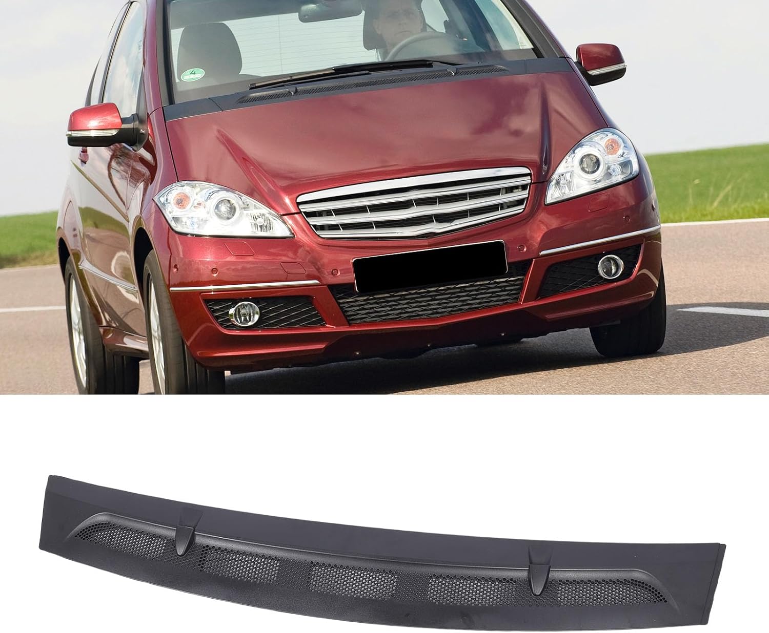 Front Hood Vent Air Cover, A1698360018 Hood Vent Cover Grill for Class A W169, Flow Ventilation Ornament