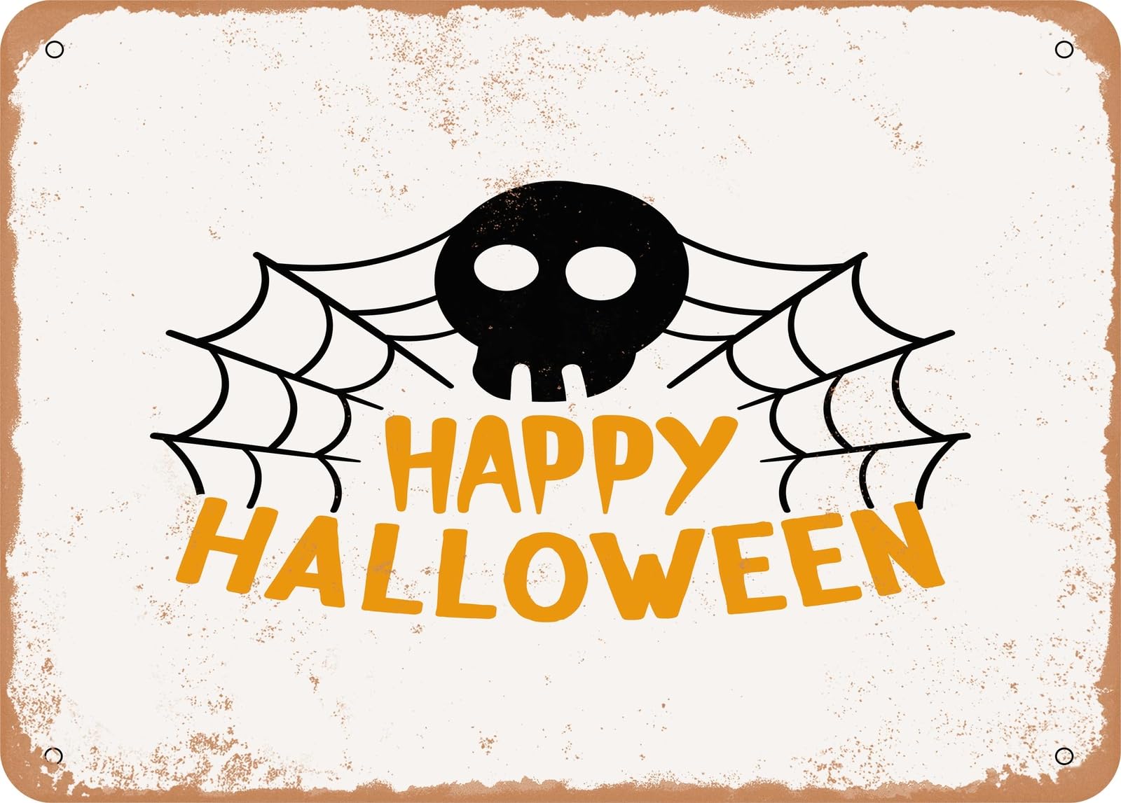 Metal Sign - Happy Halloween - 6 - Vintage Look Sign home decor