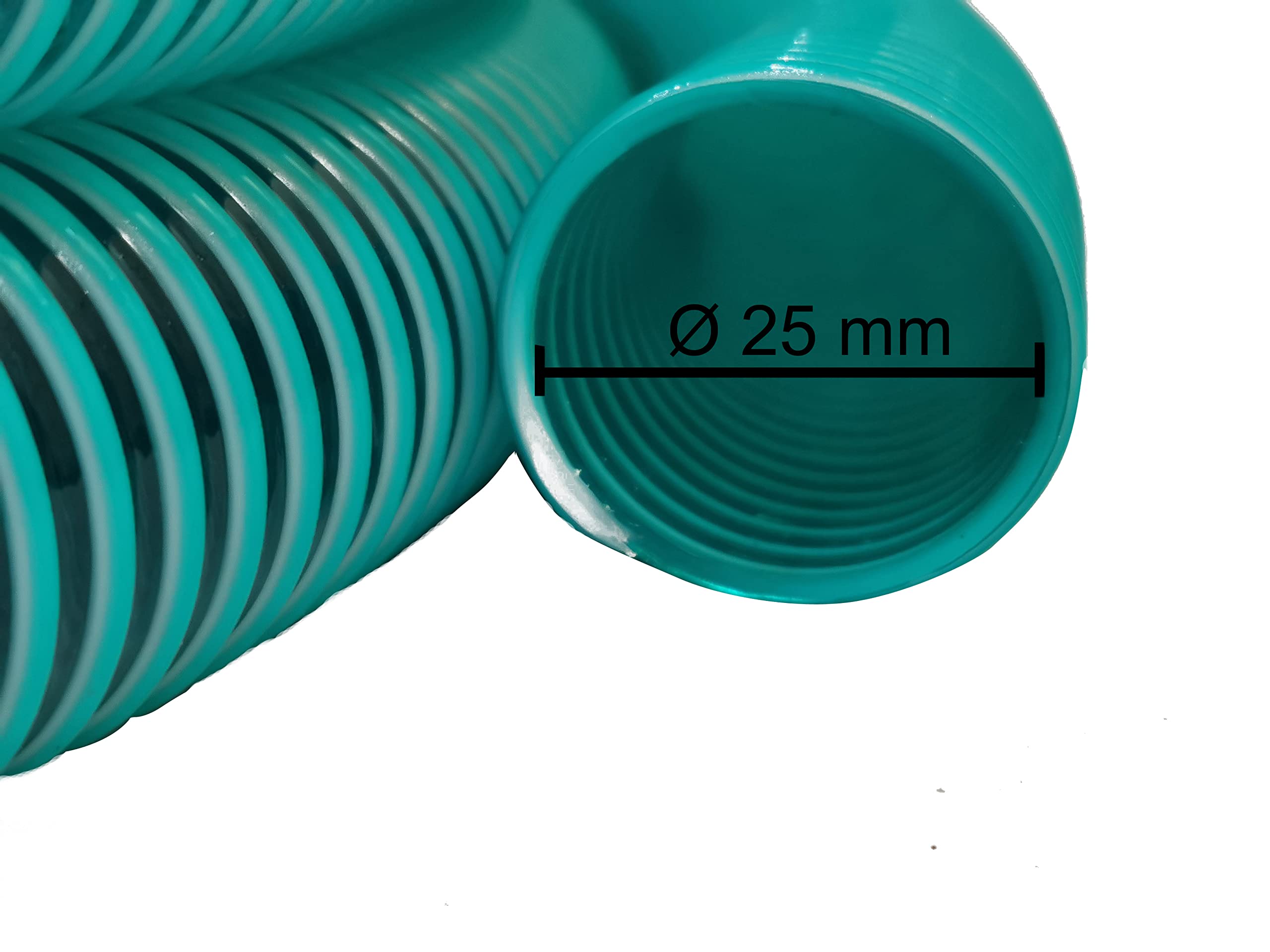 Spiralschlauch 25mm Grün/Transparent 10m - Saugsch Produktbild-Vorschau 4
