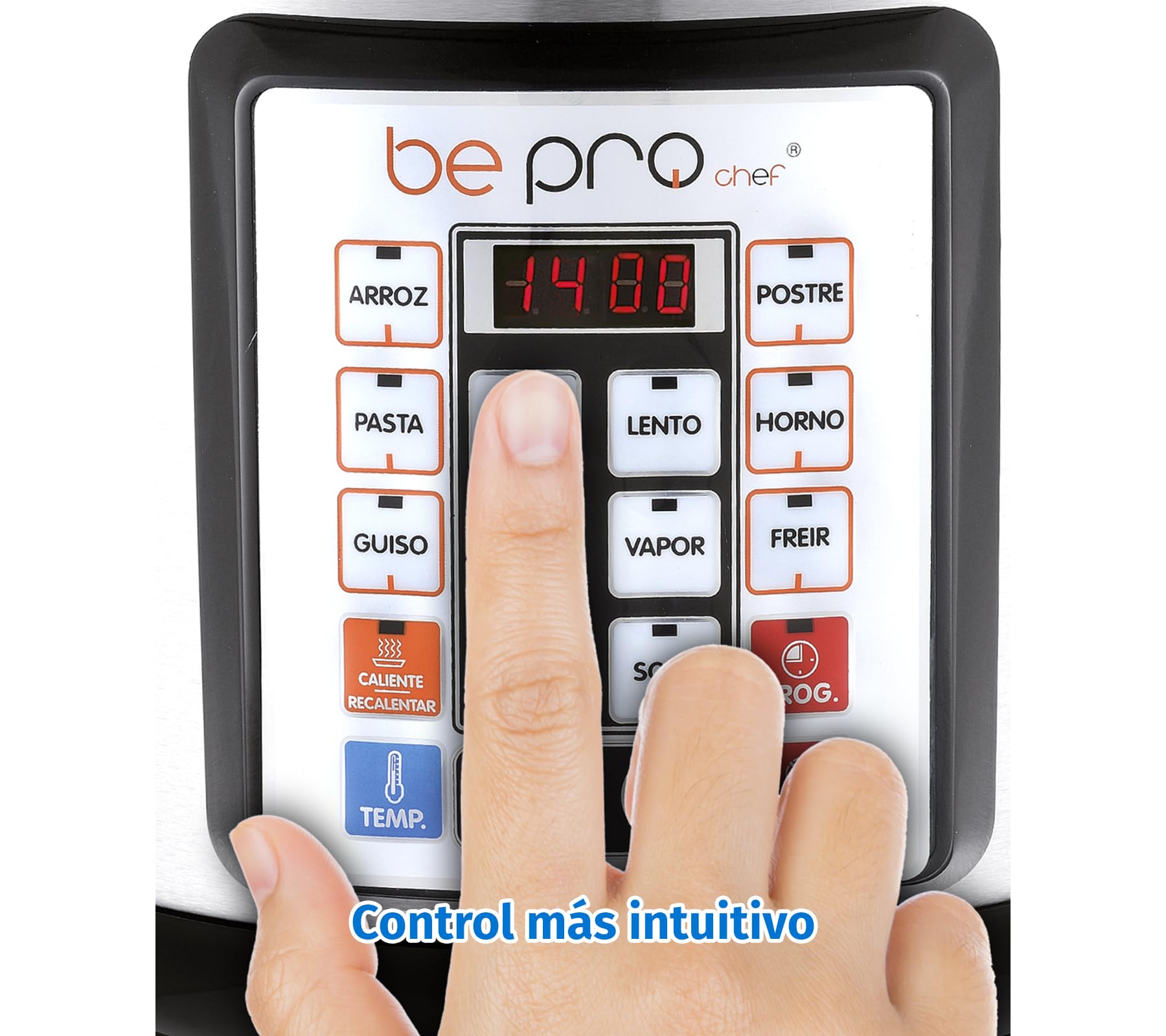 Chef Robot Cocina Olla Programable 5L Multifunción 900W Temporizador 24H Recetario Antiadherente Acero Negro Cocina Automática Segura Fácil de Usar Ideal para Uso Diario Sin Presión 100 recetas | Cocinado Gourmet suelta vapor por lo que reduce y proporcio