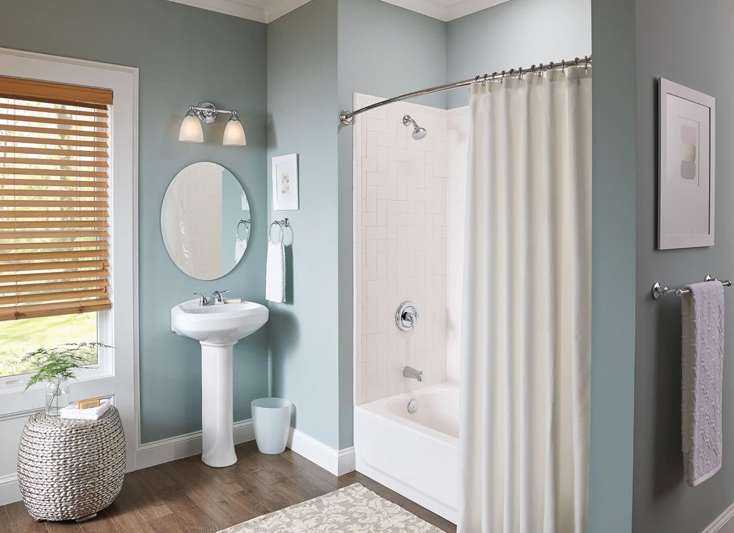 Moen 84603 Adler Chrome Two Handle Bathroom Faucet 4 in. Centerset 2