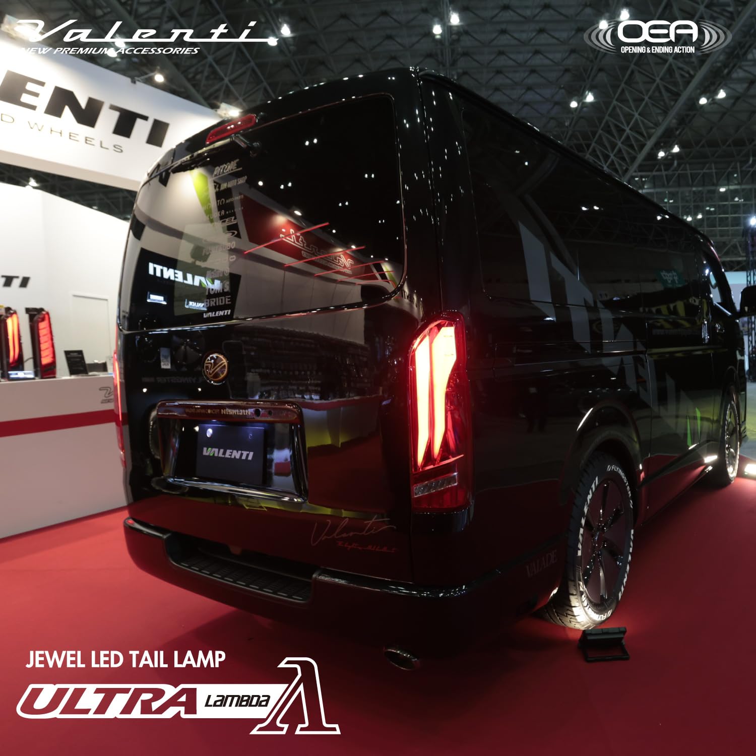 VLENTI 200 Hiace Jewel LED Tail Lamp ULTRA Ω (Lambda) (Red Lens