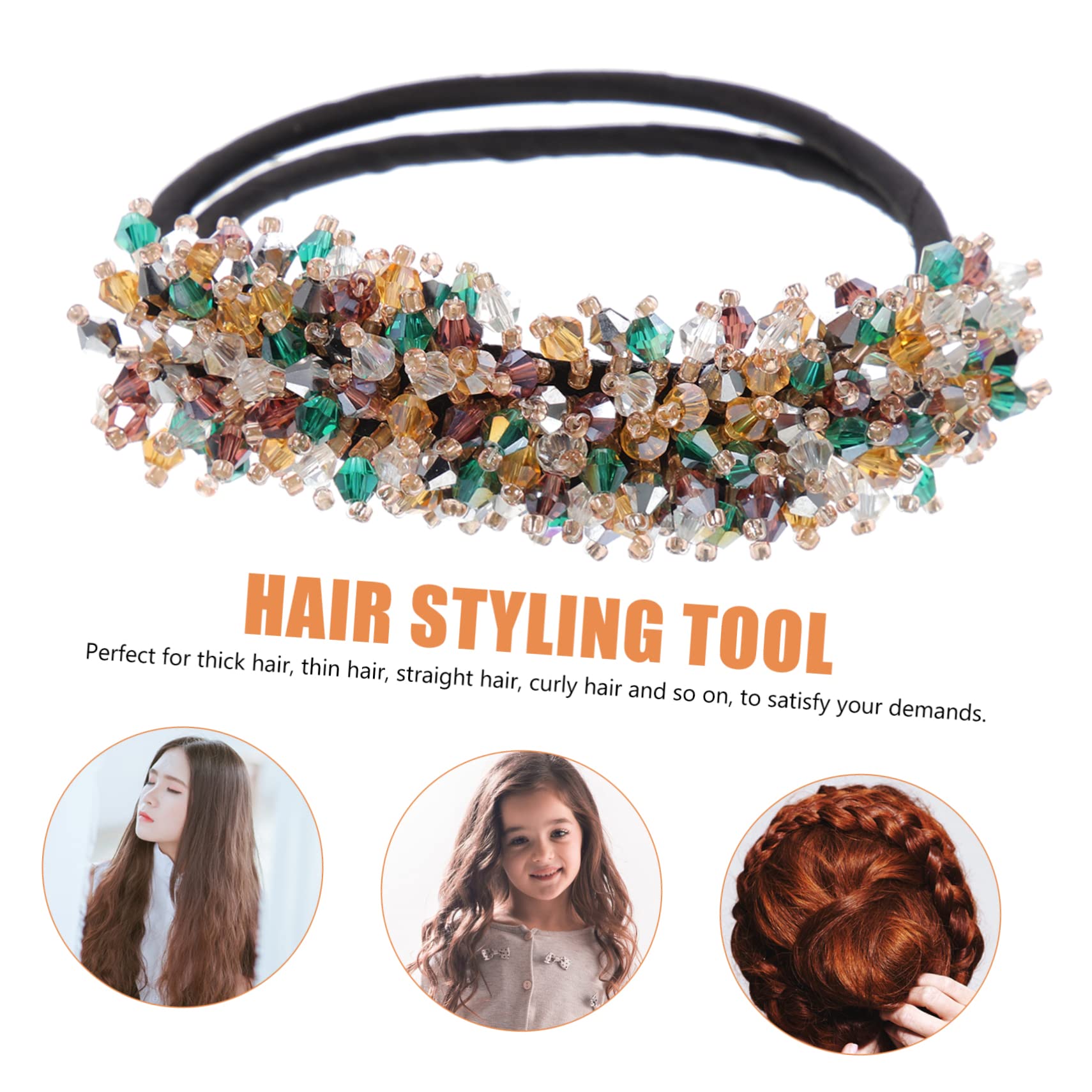 FOMIYES 9piezas Fabricante De Moños Para Mujer Accesorios De Pelo Herramienta De Moño Para Cabello Grueso Curler De Brillantes Para y