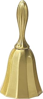 Adorox Call Bell Wedding Bell Dinner Bell Golden Temple Bell Classroom Bell (1PC, Matte Copper)