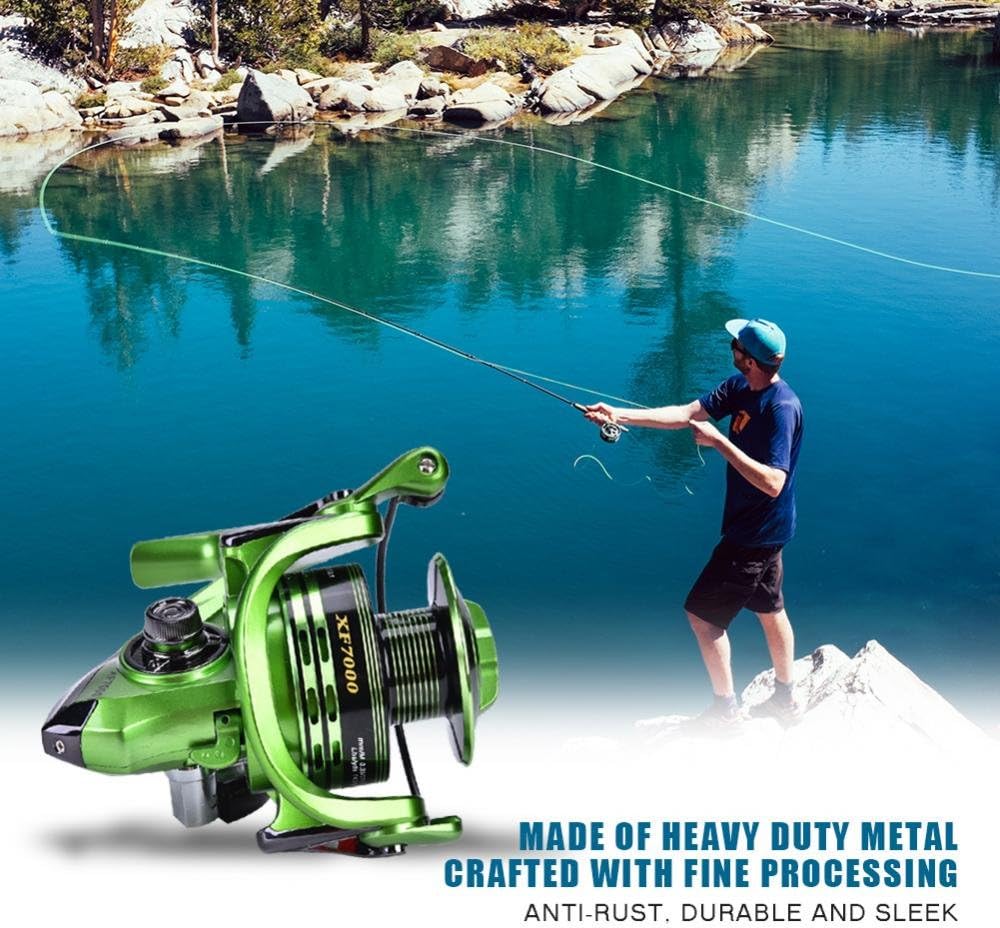 Fishing Reel, Smooth Anti-Casting Spinning Reel for Saltwater and Freshwater Fishing #7000