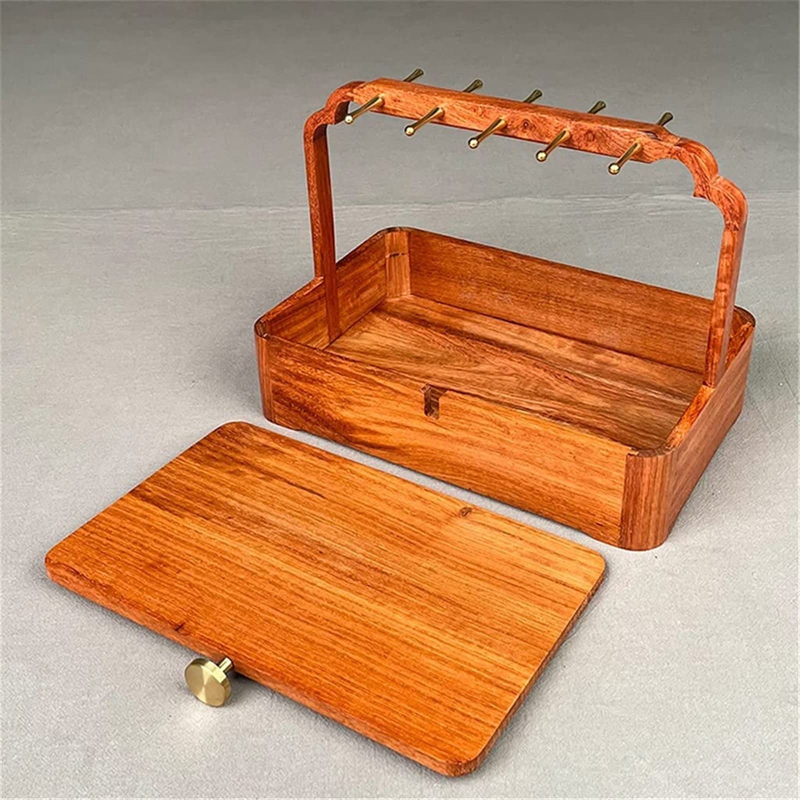TIANQIHAO Flashing Entrance Jewelry Key Storage Rack Ornaments Desktop Drawer Shelf Jewelry Cosmetic Storage Box