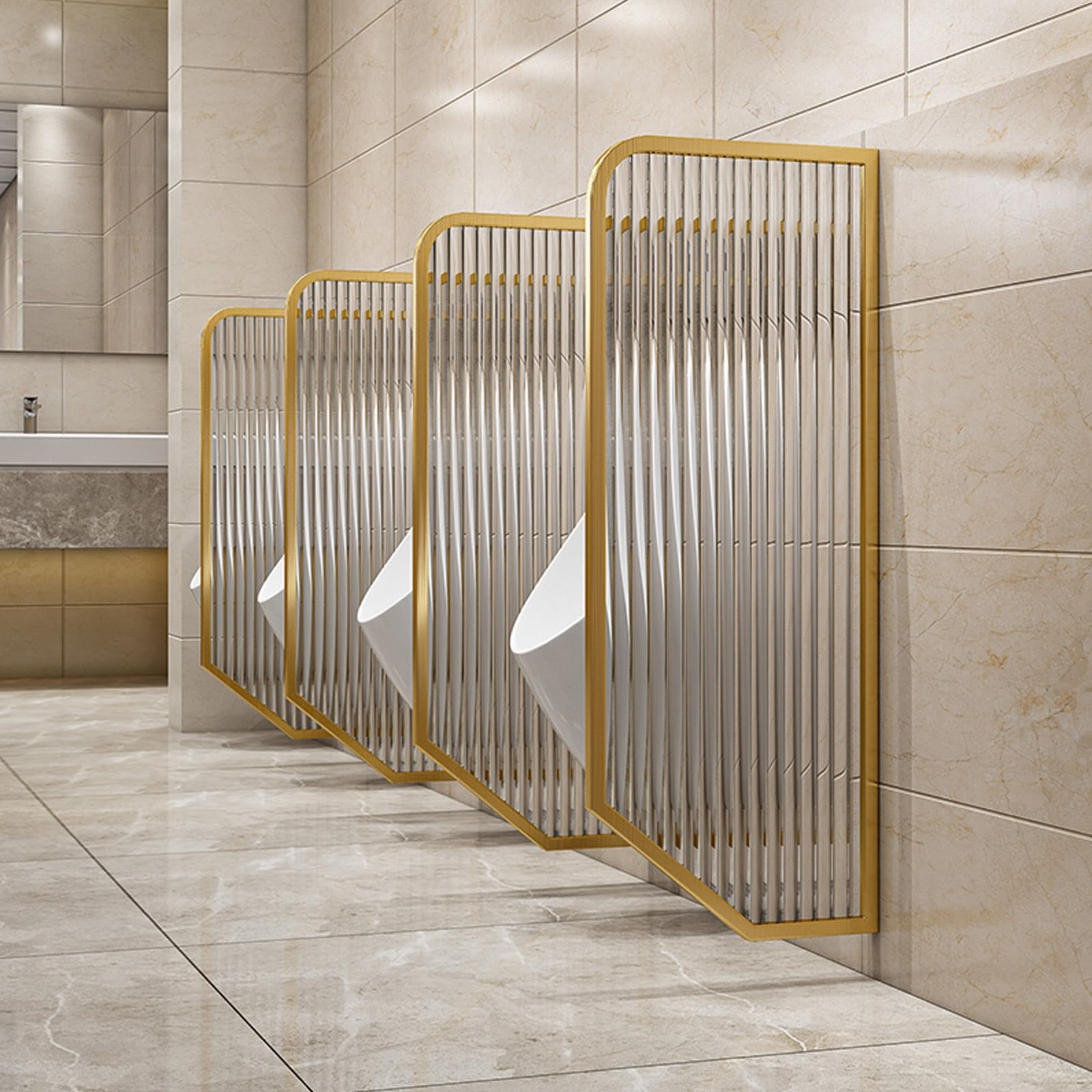 BKSXSOP WallMounted Men's Urinald ToiletBaffle Divider for Bathroom1 Piece Urinal Sn Enhanced Privacy and Hygiene