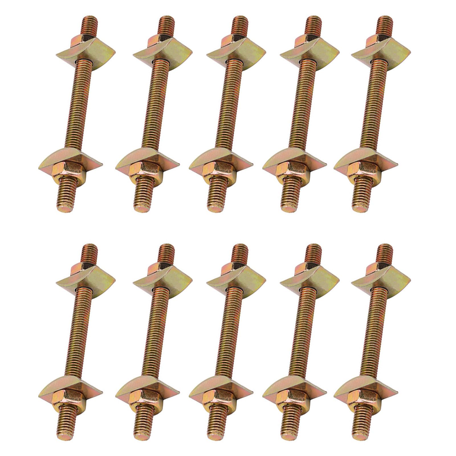 Buxuaaaa M8x80 10 Set Furniture Connectors Bed Frame Connectors Butcher Block Hardware For Countertop & Butcher Block Stability Furniture Fastening
