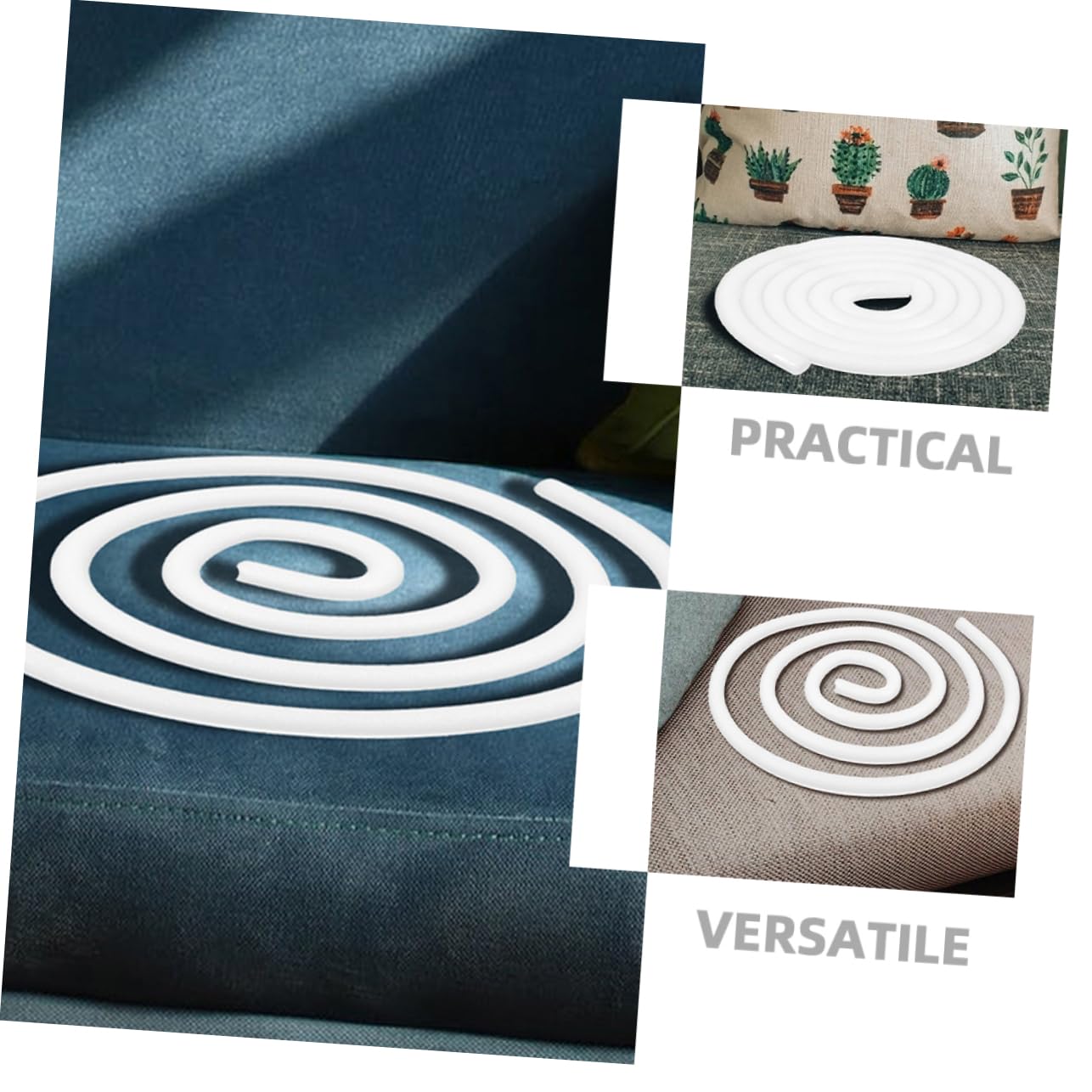 BESPORTBLE Bande D'étanchéité en Mousse de Calage pour Fixer Coussin Canapé Bâton Mousse Canapé en Écume Blanche de 2 Mètres Installation Facile et Entretien Salon