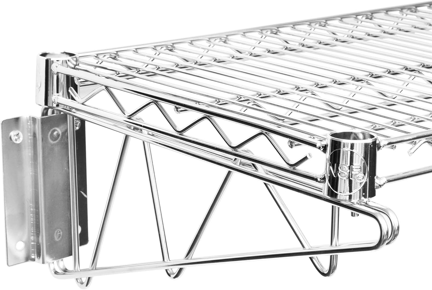 Buy 8 Pack! 18 x 60 Chrome Wire Wall Mount Shelf. Commercial Utility