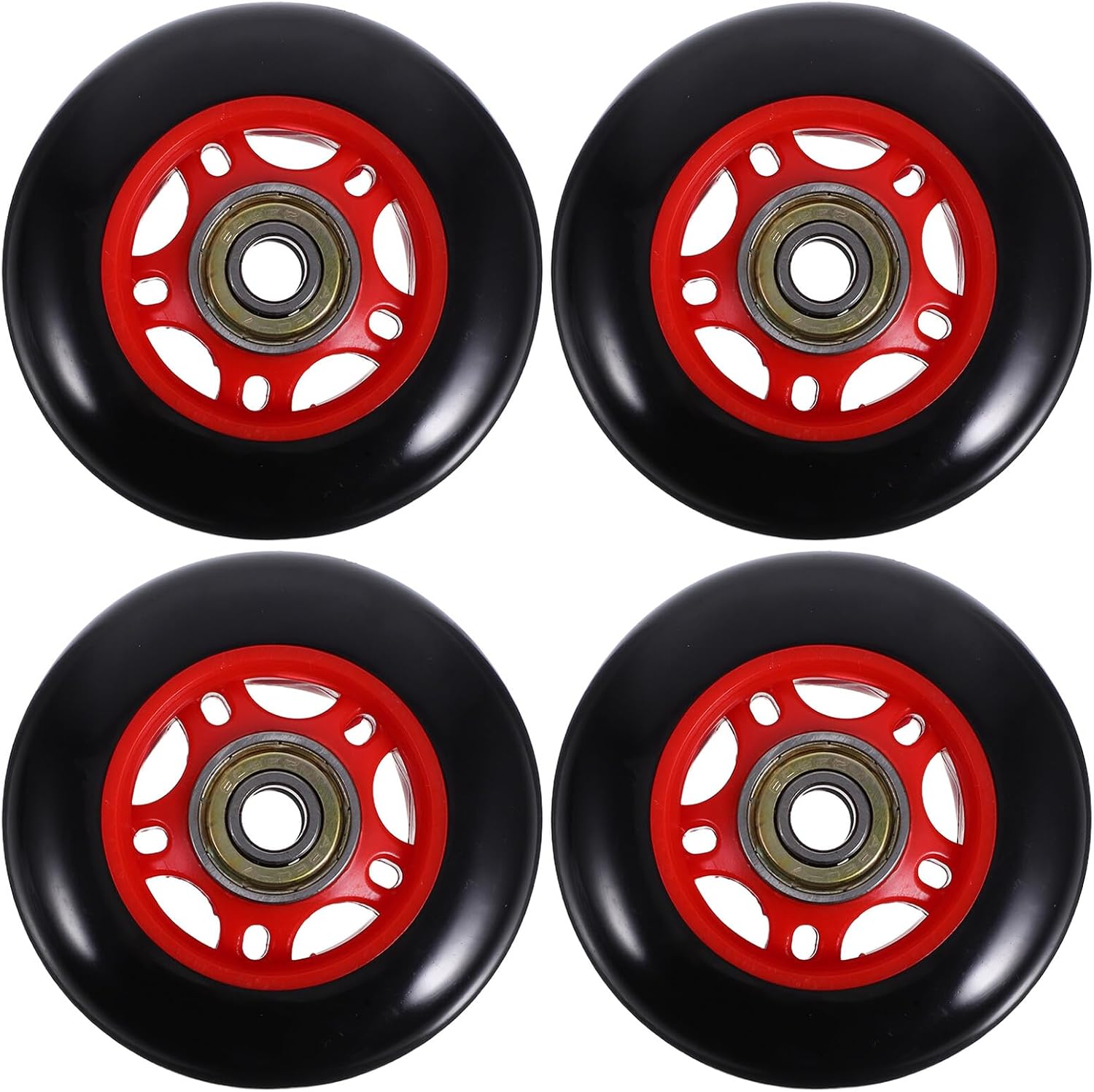 4pcs Pulley Wheels for Fitness Equipment Plastic Rollers with Smooth Rotation Compatible Replacement for Treadmills and Bikes Easy Mobility for Home Gym and Workout Gear